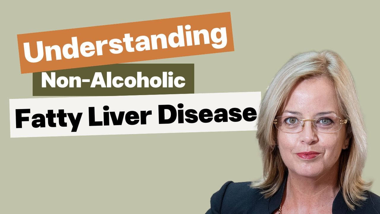 Understanding Fatty Liver Disease header image featuring Professor Bernadette Moore, specialist in nutritional biochemistry and metabolic liver disease