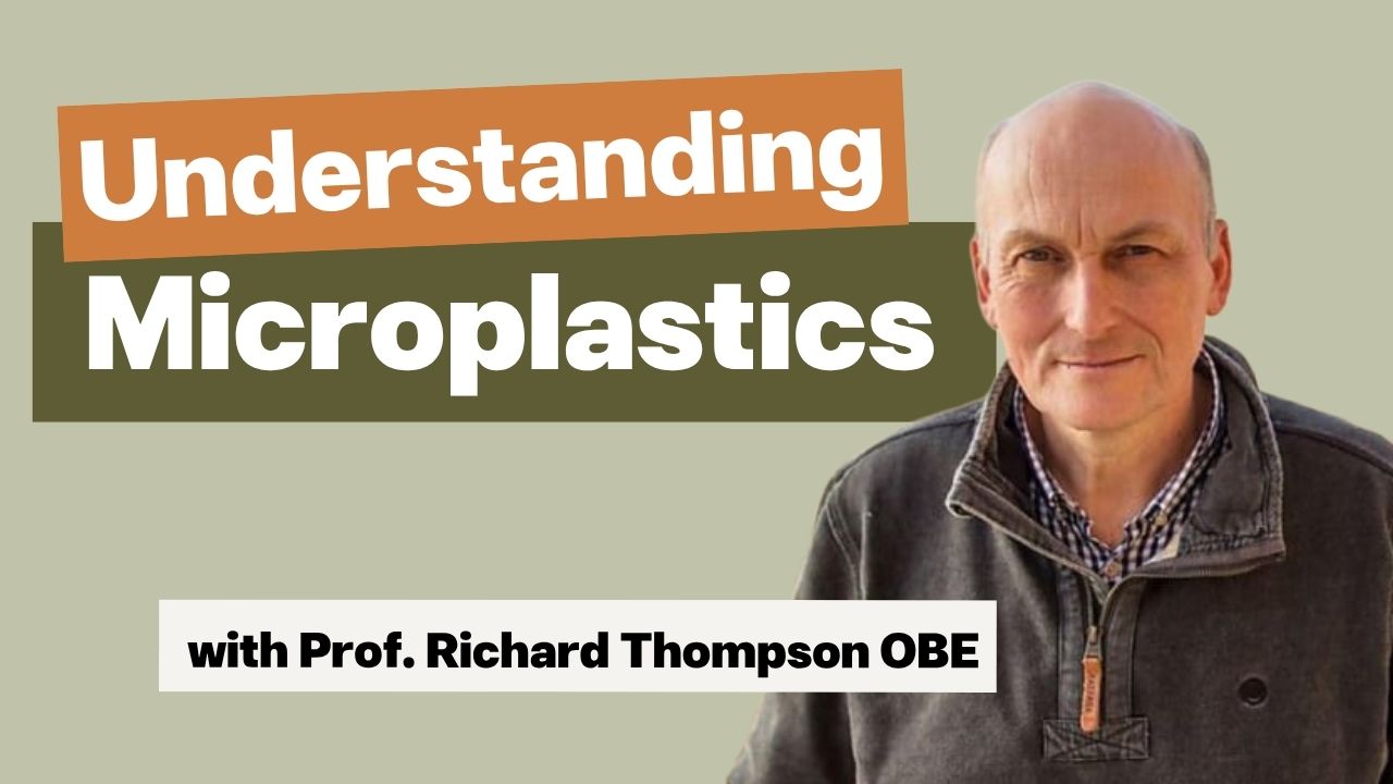 Prof. Richard Thompson with episode title Understanding Microplastics - Stress-Free Longevity Podcast