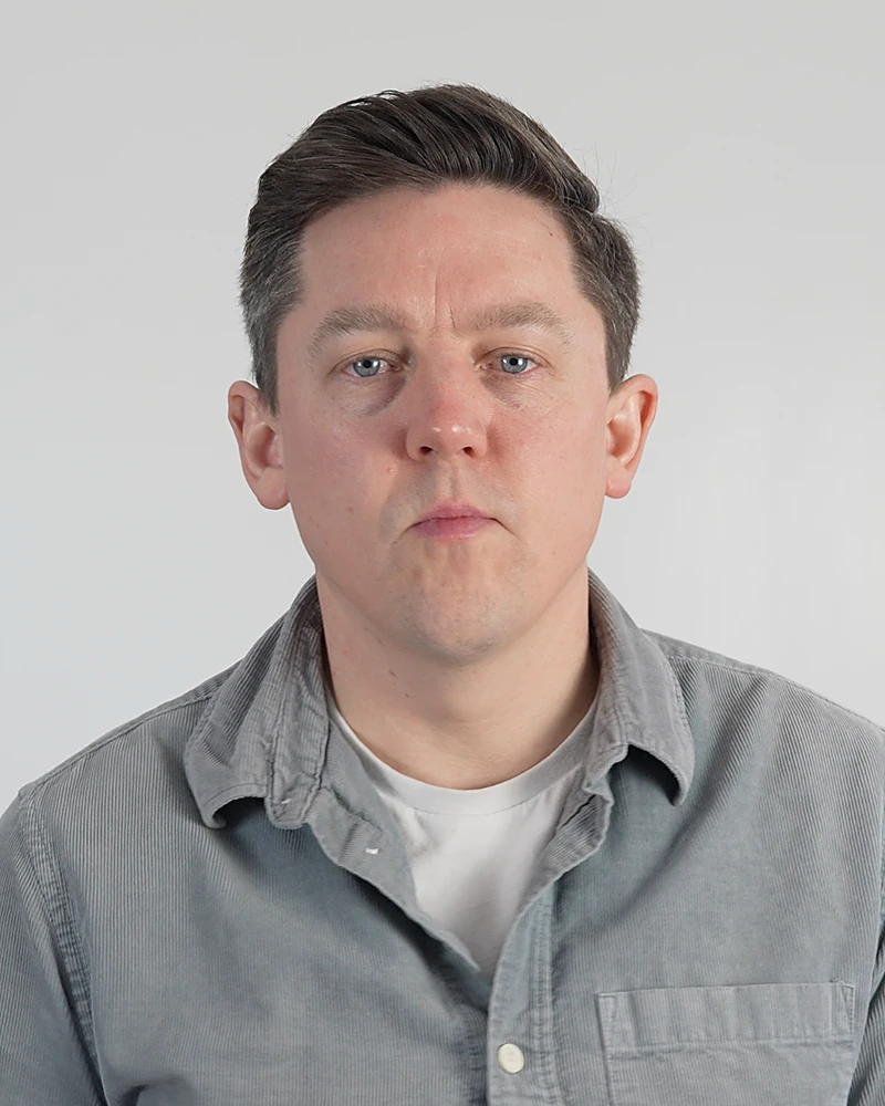 Dr Eoghan Colgan in February 2025, before losing 20 kg